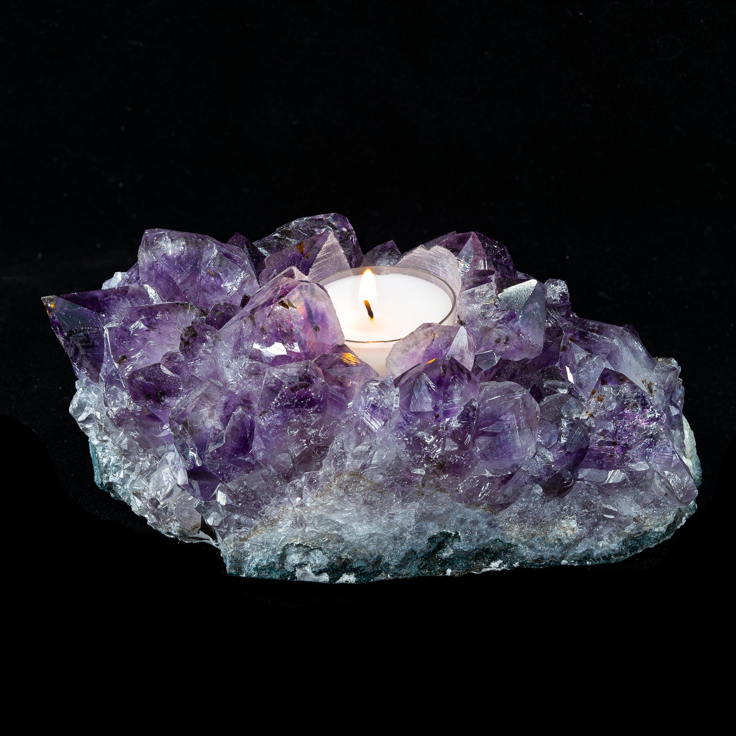 Amethyst Cluster Tealight Holder