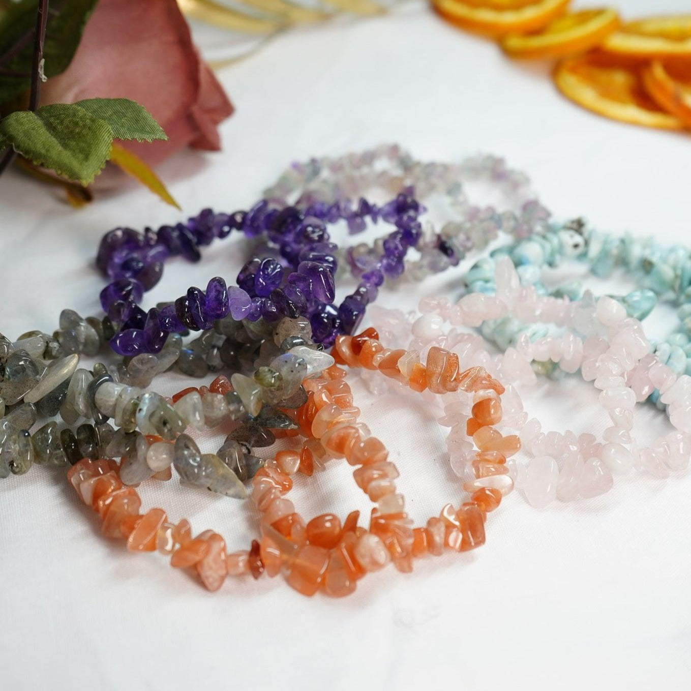 Crystal Chip Bracelets - prettywitchyuk