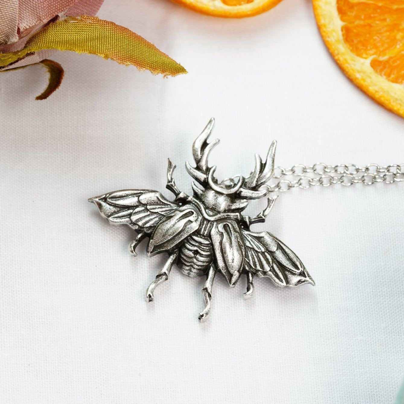 Stag Beetle Pendant - prettywitchyuk