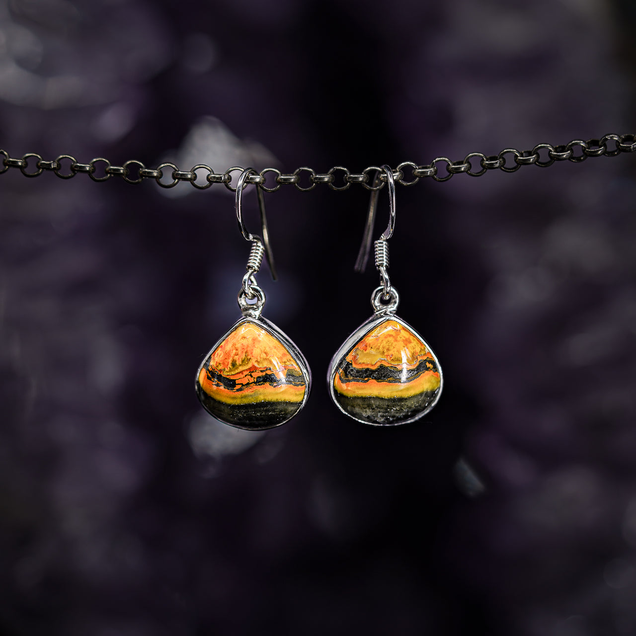 Bumblebee Jasper Earrings