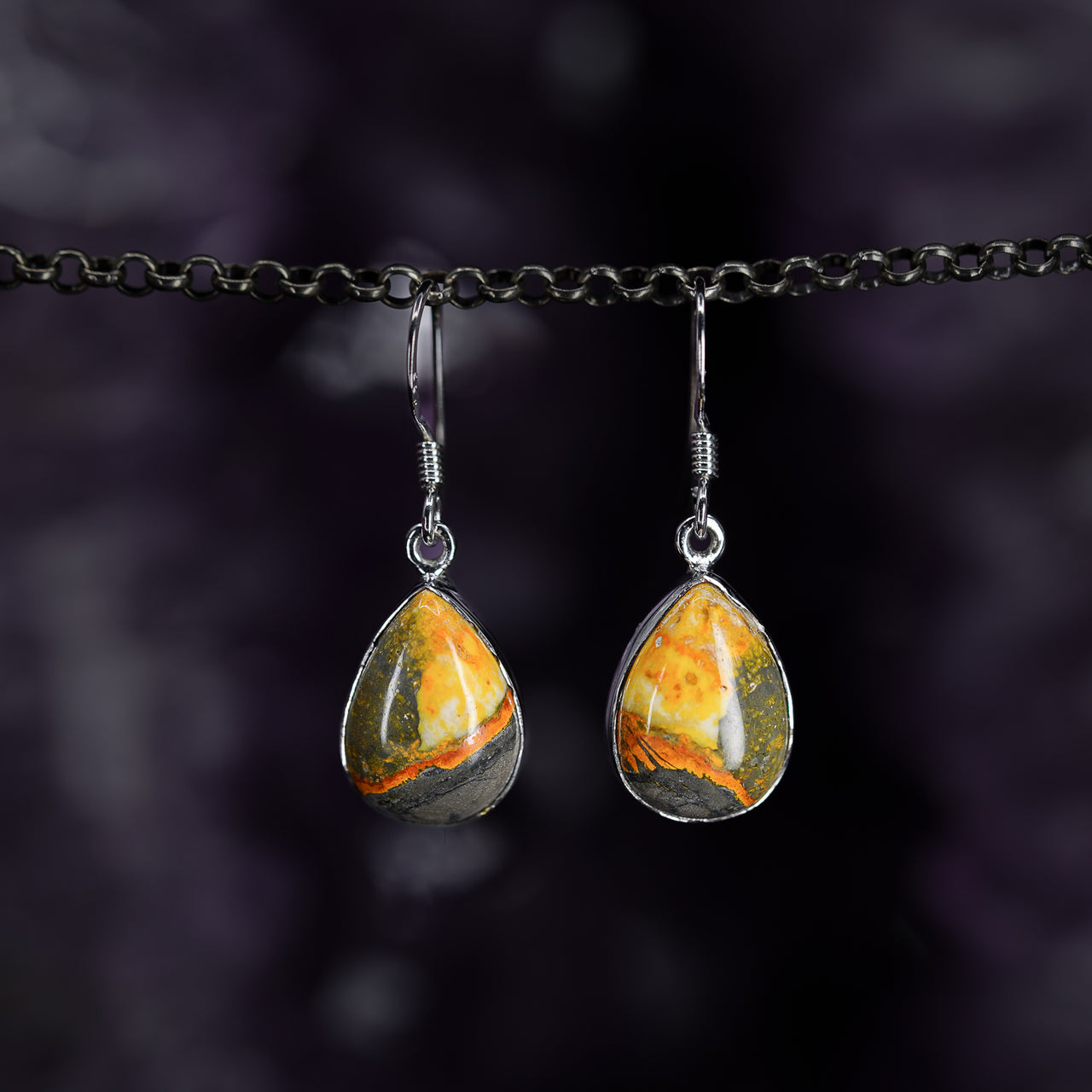 Bumblebee Jasper Earrings