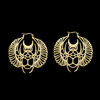 Thumbnail for Scarab Beetle Hoop Earrings