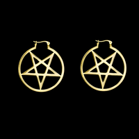 Thumbnail for Pentagram Hoop Earrings