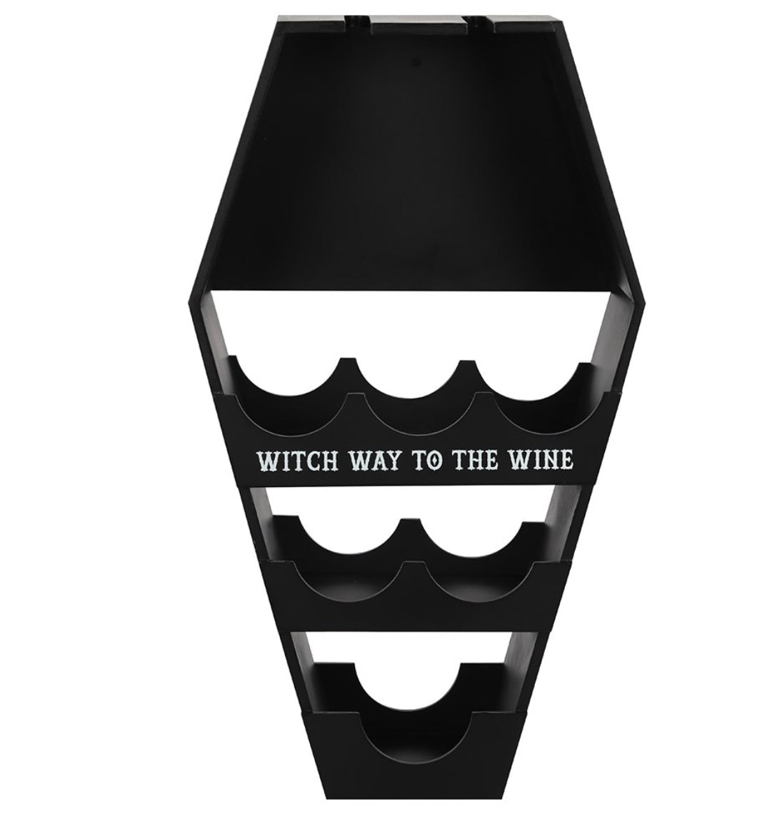 Coffin Wine Shelf