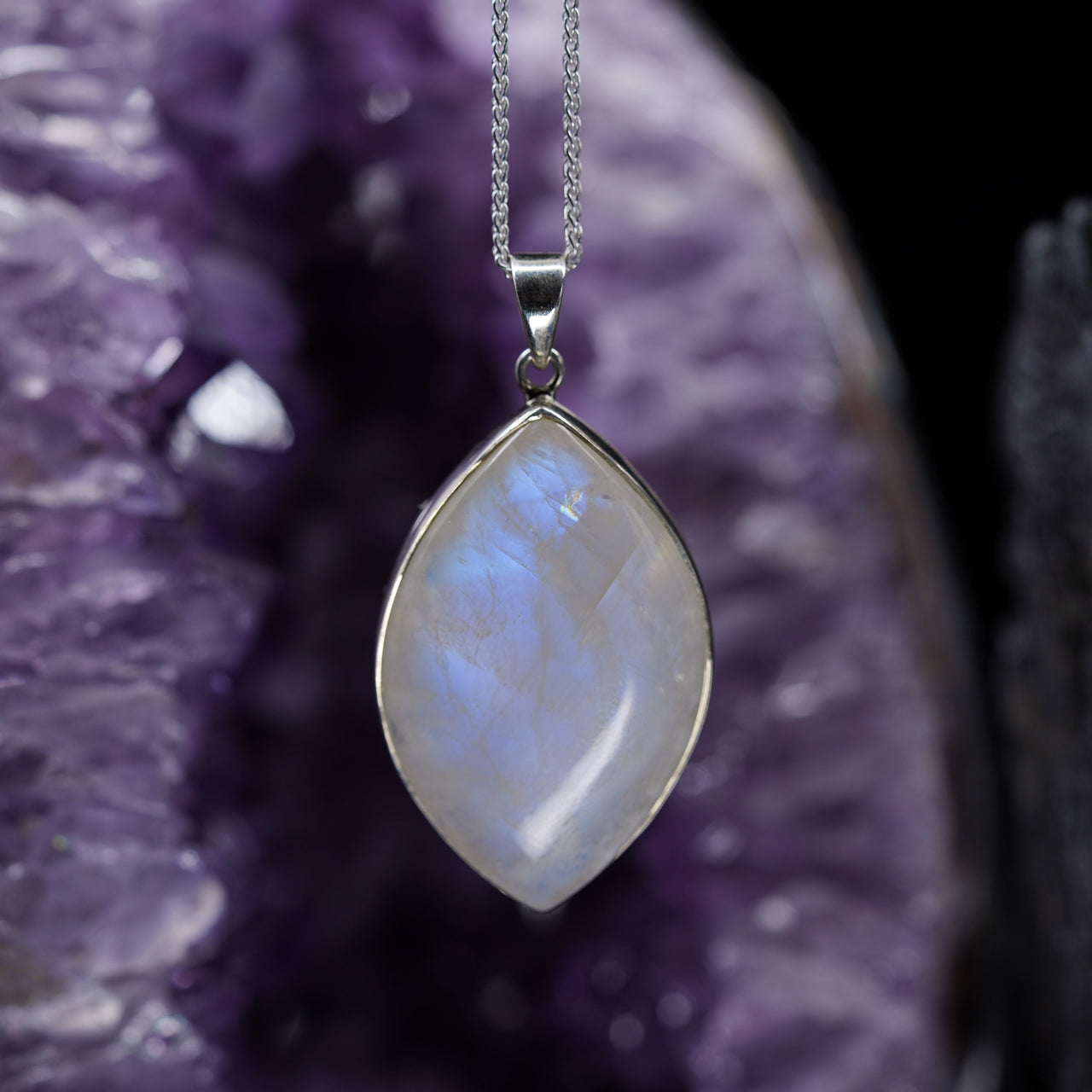 Rainbow Moonstone Necklace