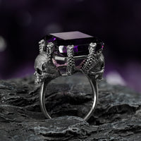 Thumbnail for Mausoleum - Amethyst Skull Ring