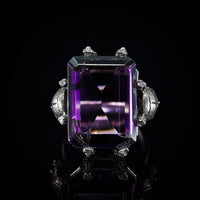 Thumbnail for Mausoleum - Amethyst Skull Ring