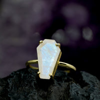 Thumbnail for Gemstone Coffin Ring