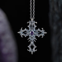 Thumbnail for Amethyst Cross Pendant