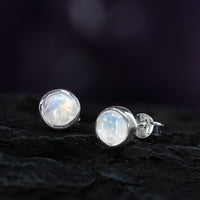 Thumbnail for Rainbow Moonstone Stud earrings