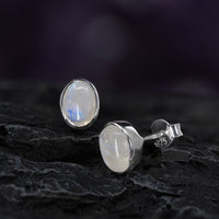 Thumbnail for Rainbow Moonstone Stud earrings