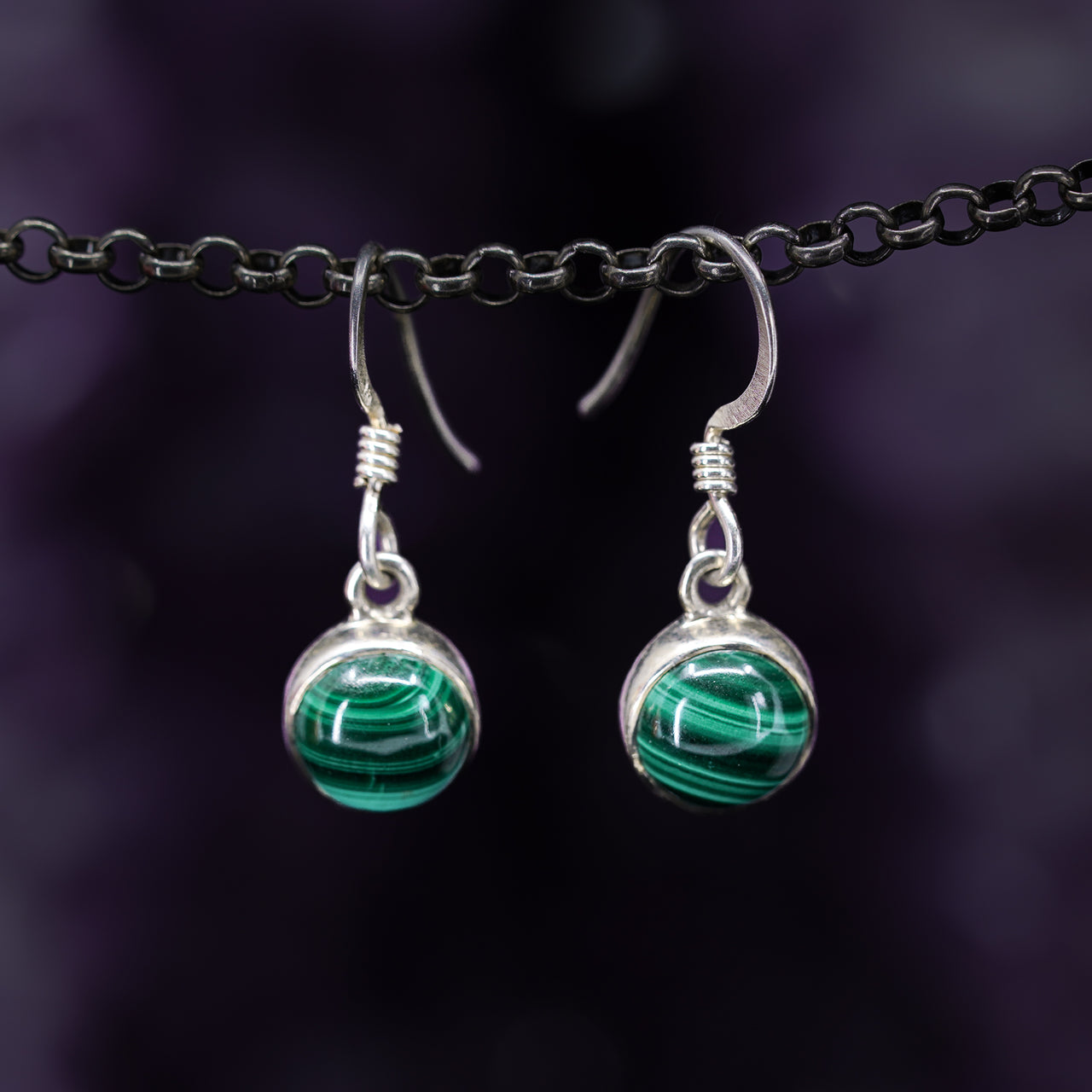 Malachite Earrings