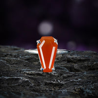 Thumbnail for Gemstone Coffin Ring