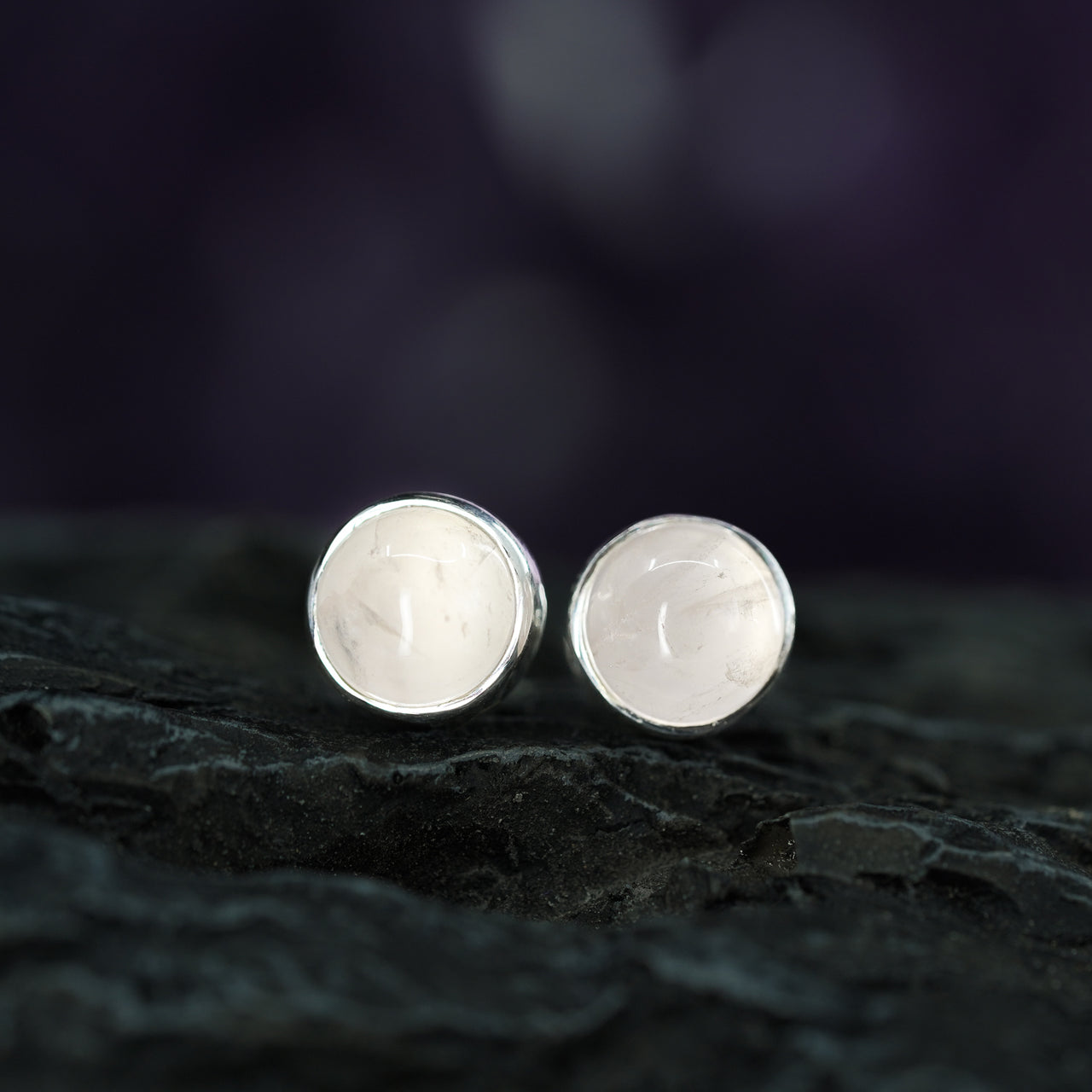 Rose Quartz Stud earrings