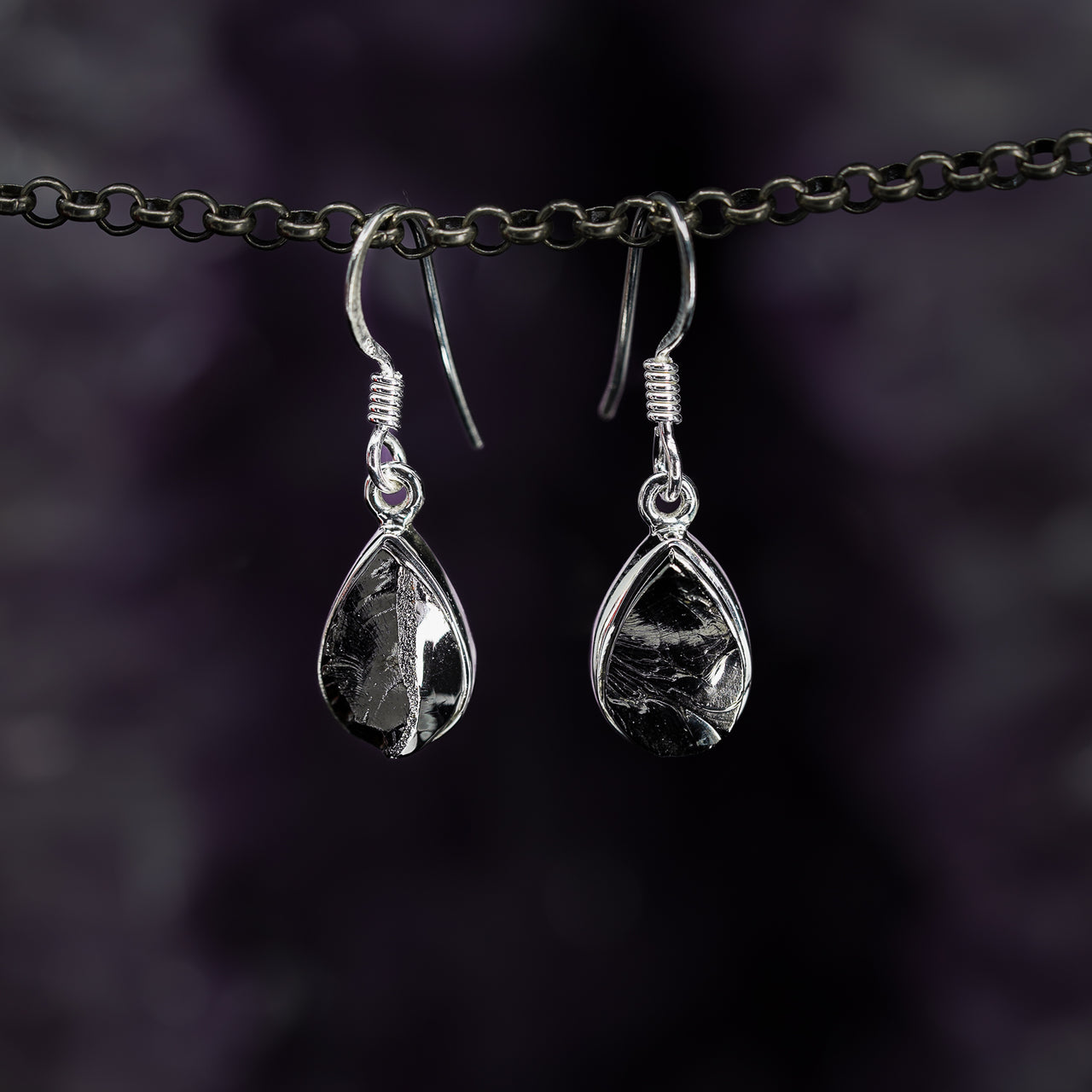 Shungite Drop Earrings