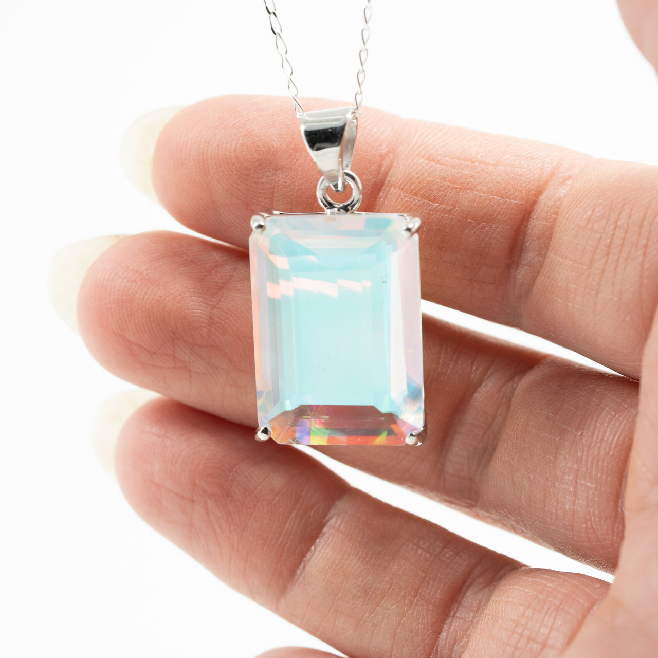 White Mystic Topaz Necklace