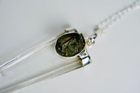 Thumbnail for Moldavite & Clear Quartz Necklace - prettywitchyuk