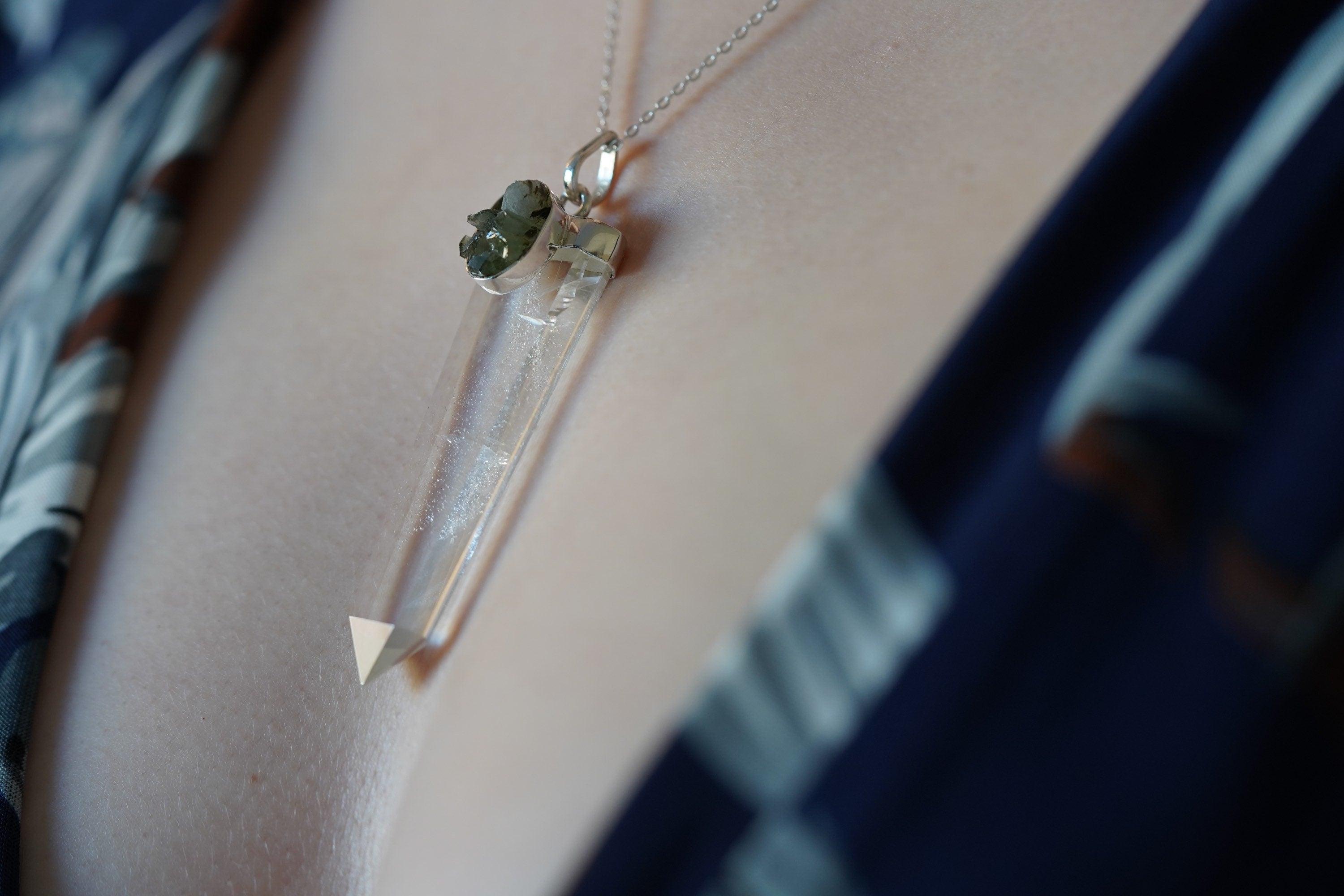 Clear quartz crystal on sale jewelry