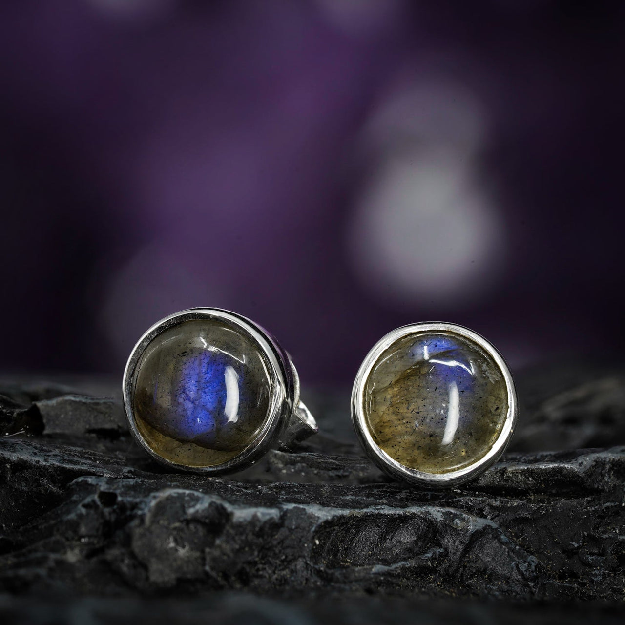 Labradorite Stud Earrings