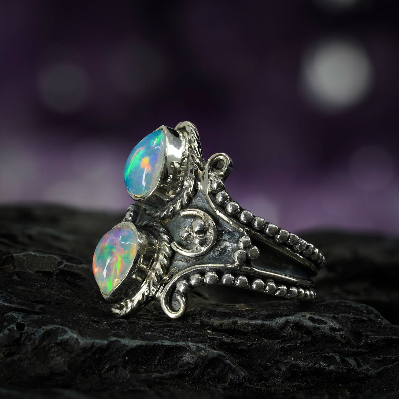 'Eden' ~ Natural Opal Ring