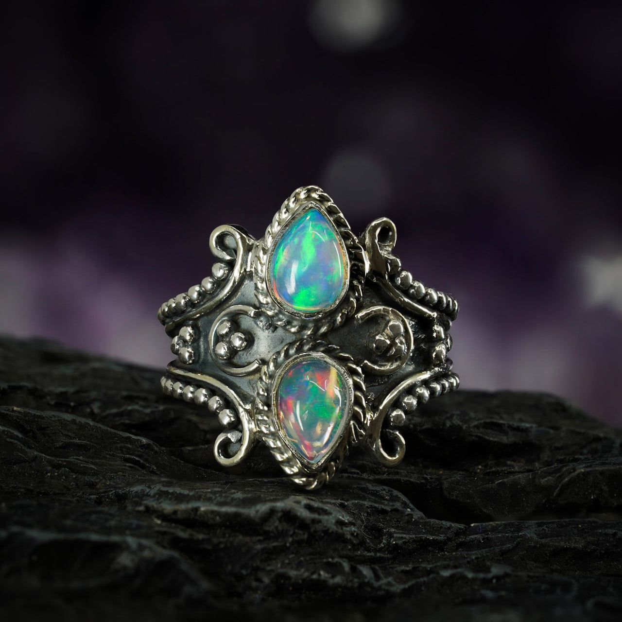 'Eden' ~ Natural Opal Ring