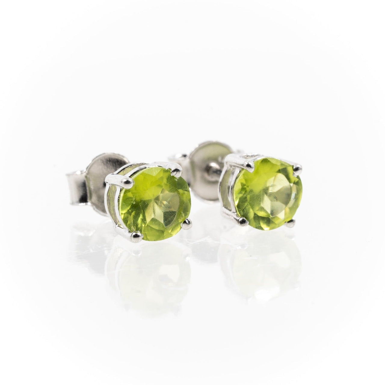 Peridot Stud Earrings