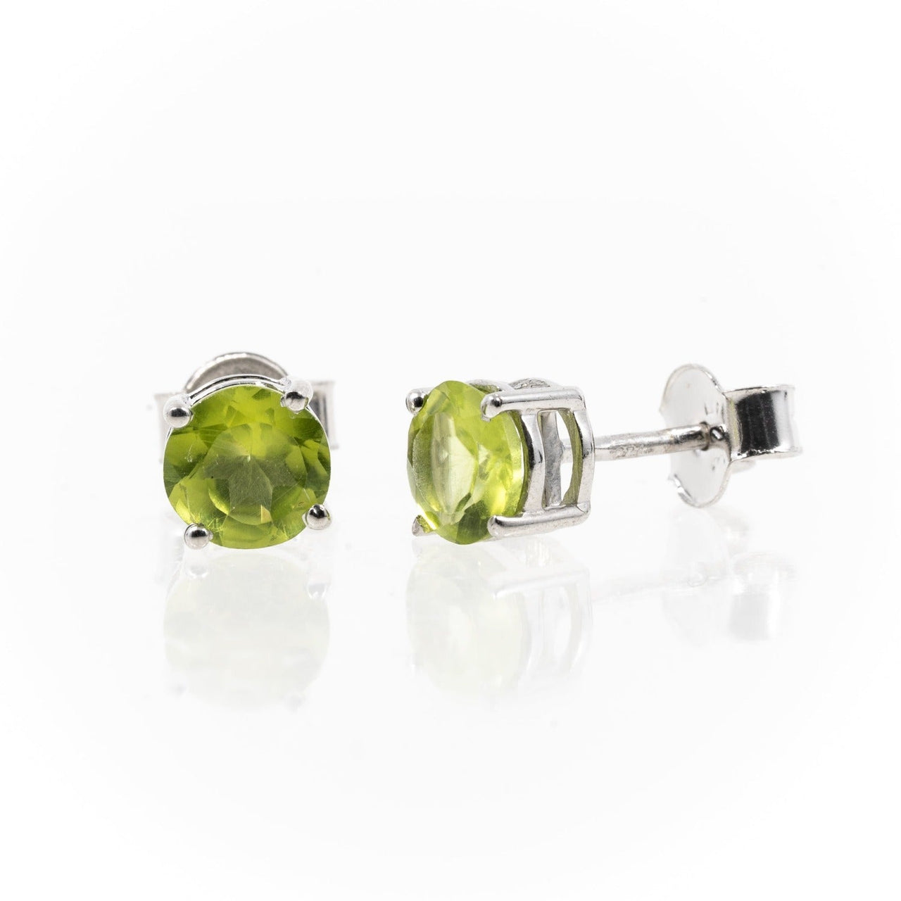 Peridot Stud Earrings