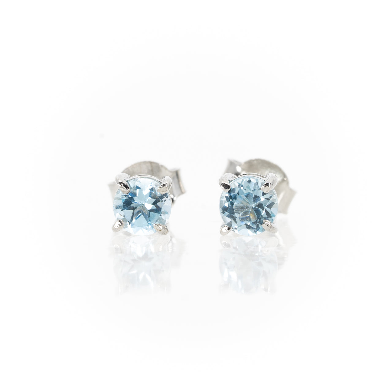 Aquamarine Stud Earrings