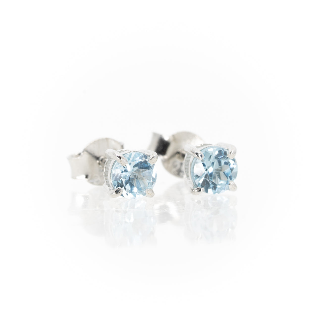 Aquamarine Stud Earrings