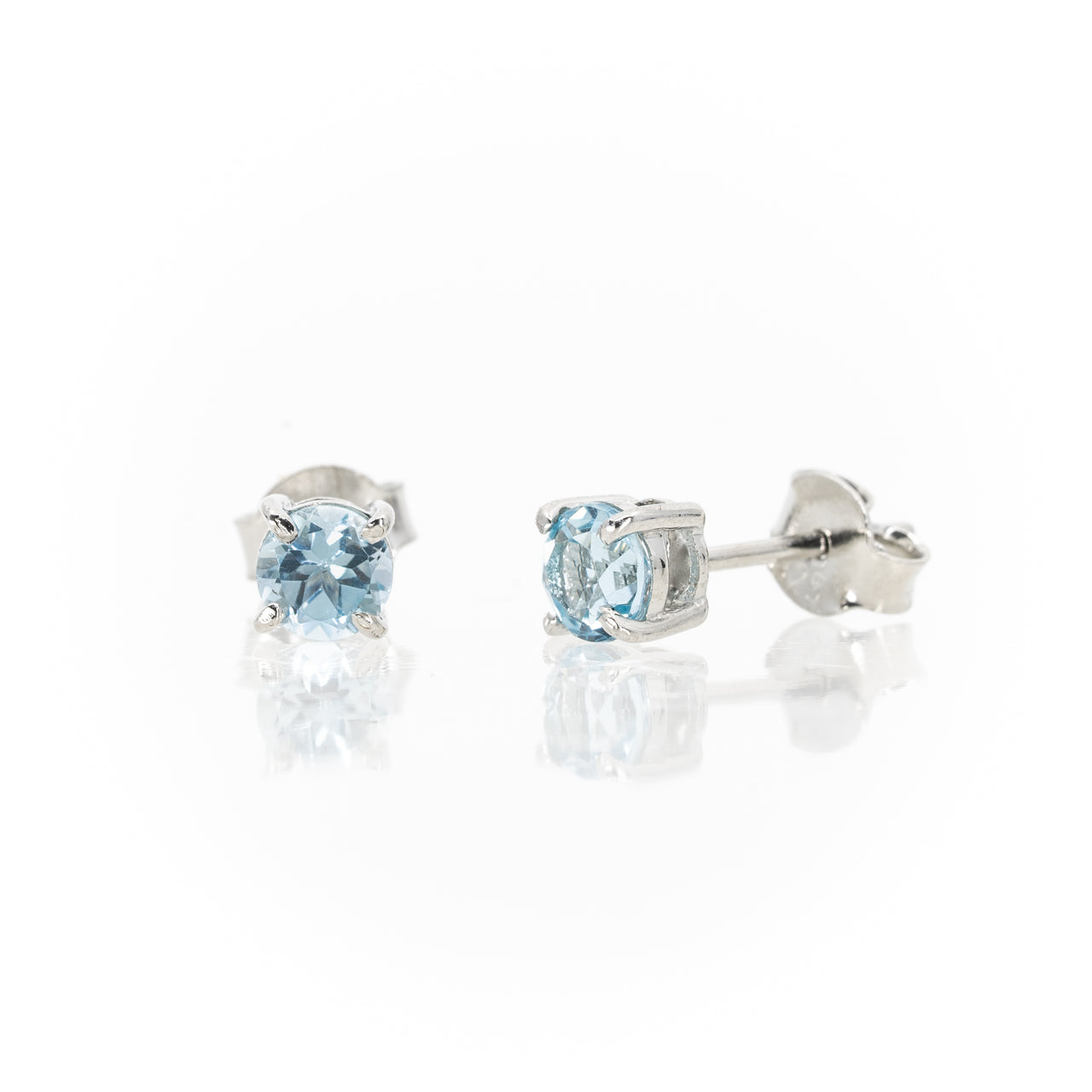 Aquamarine Stud Earrings