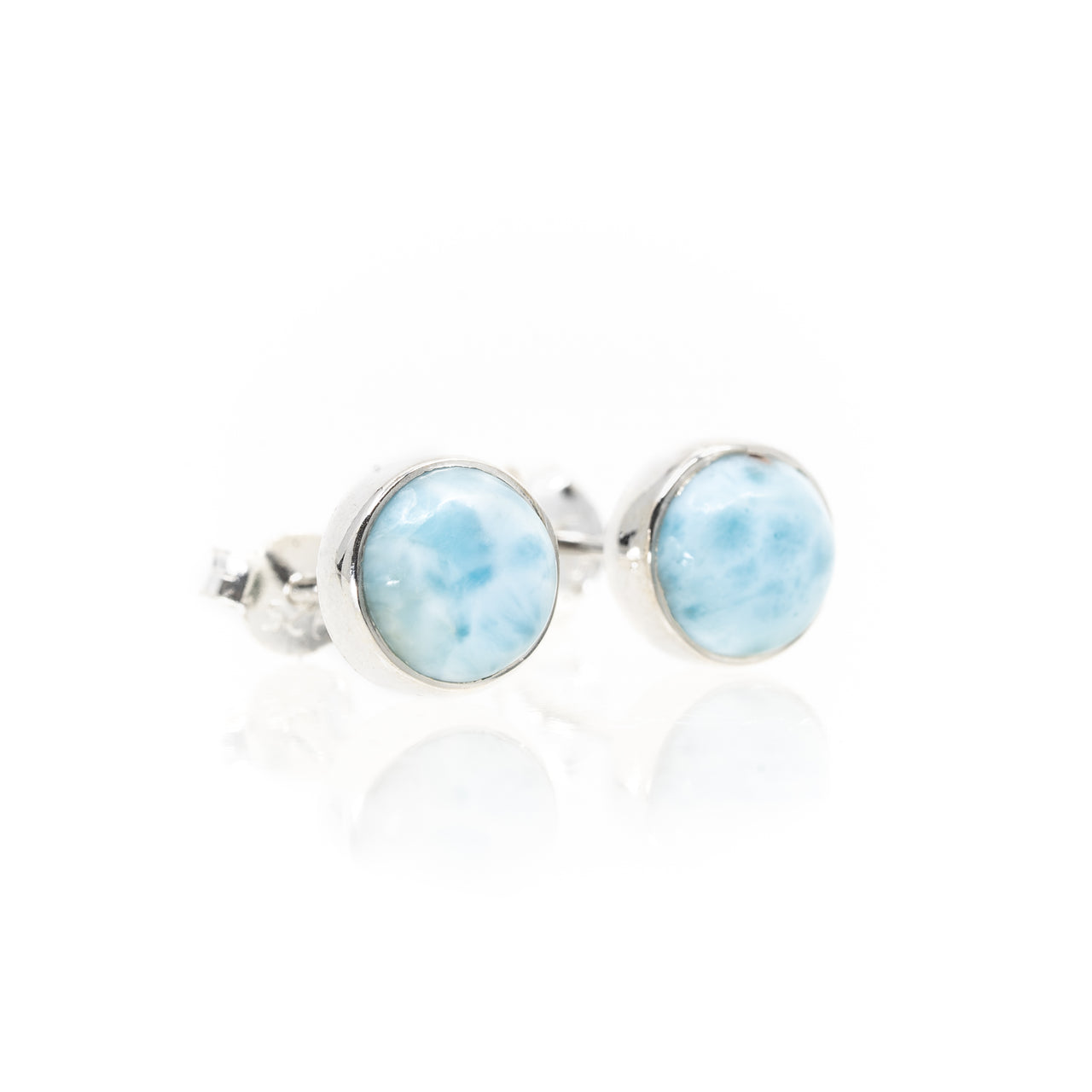 Larimar Stud Earrings