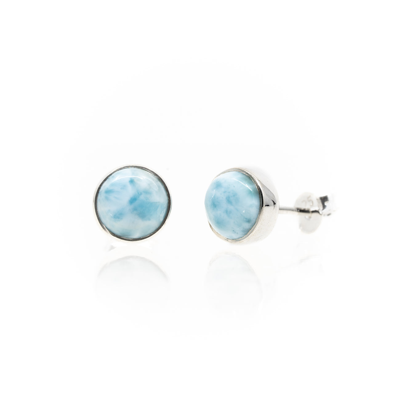 Larimar Stud Earrings