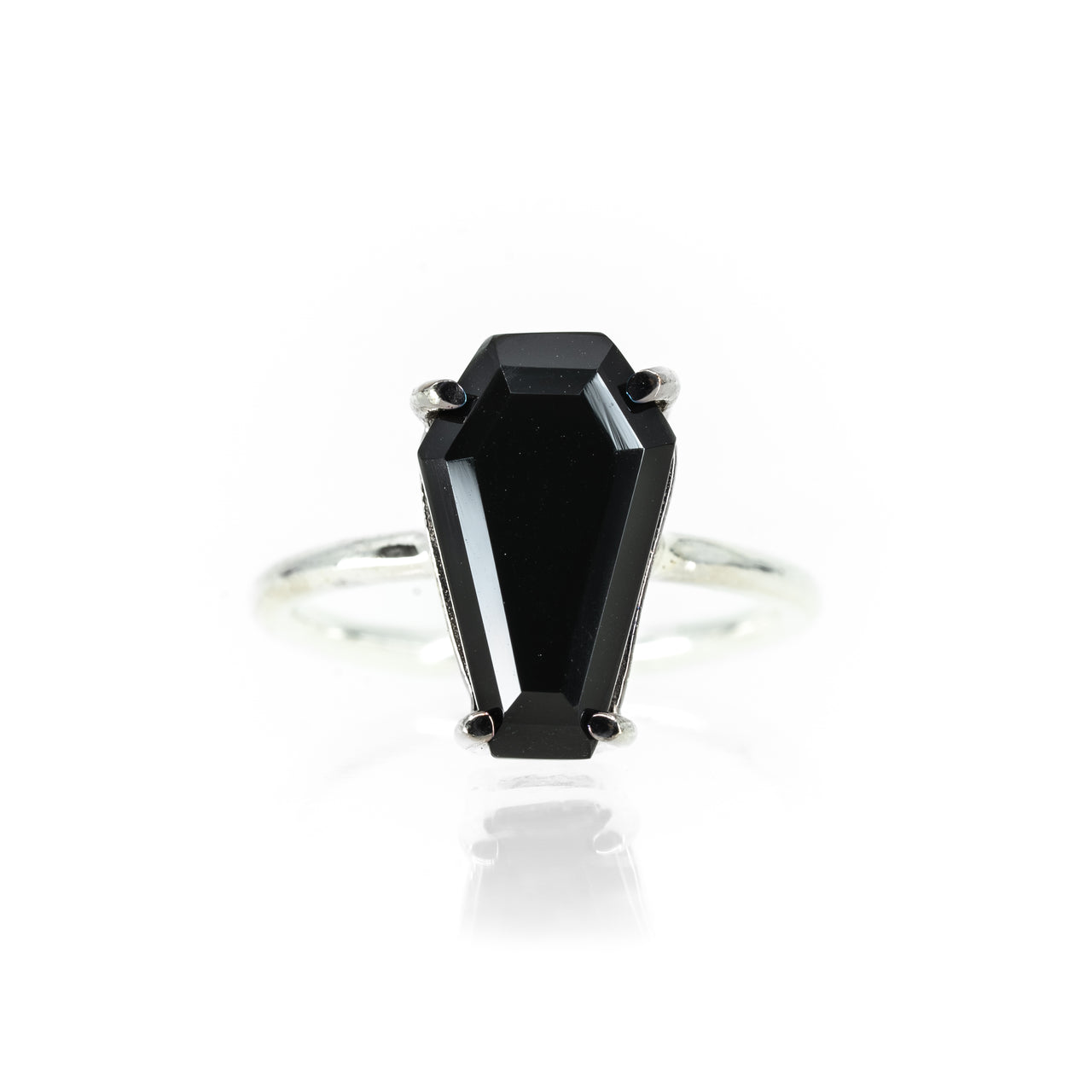 Gemstone Coffin Ring