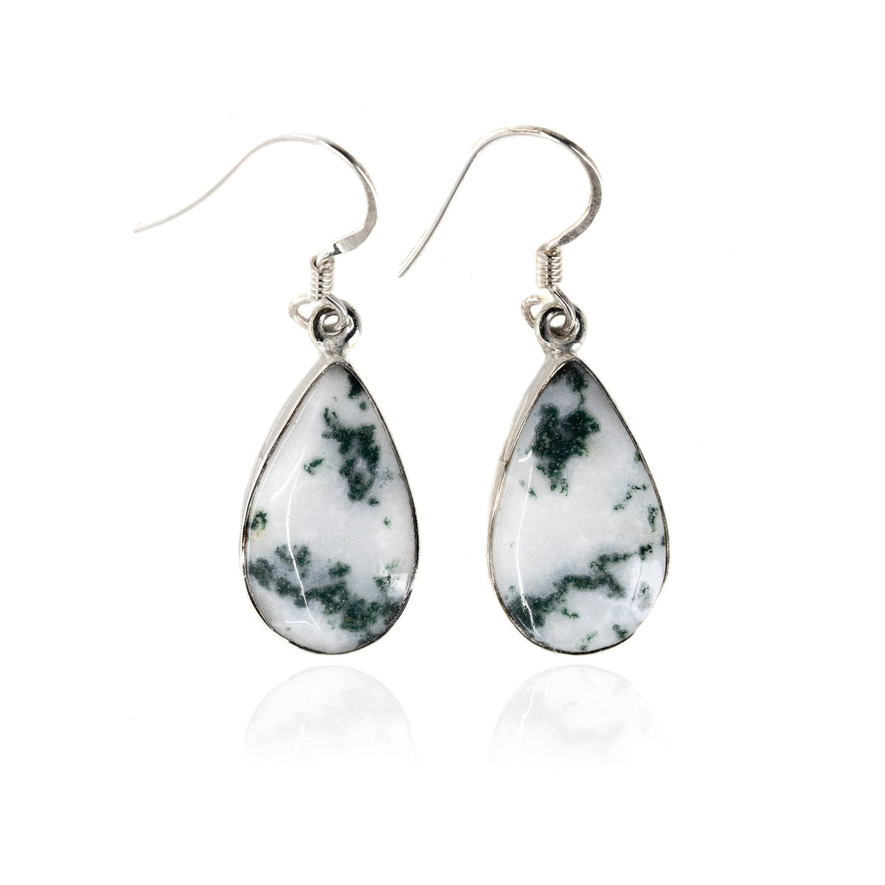 Tree Agate Dangle Earrings