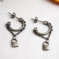 Thumbnail for Lock & Chain Mini Hoops