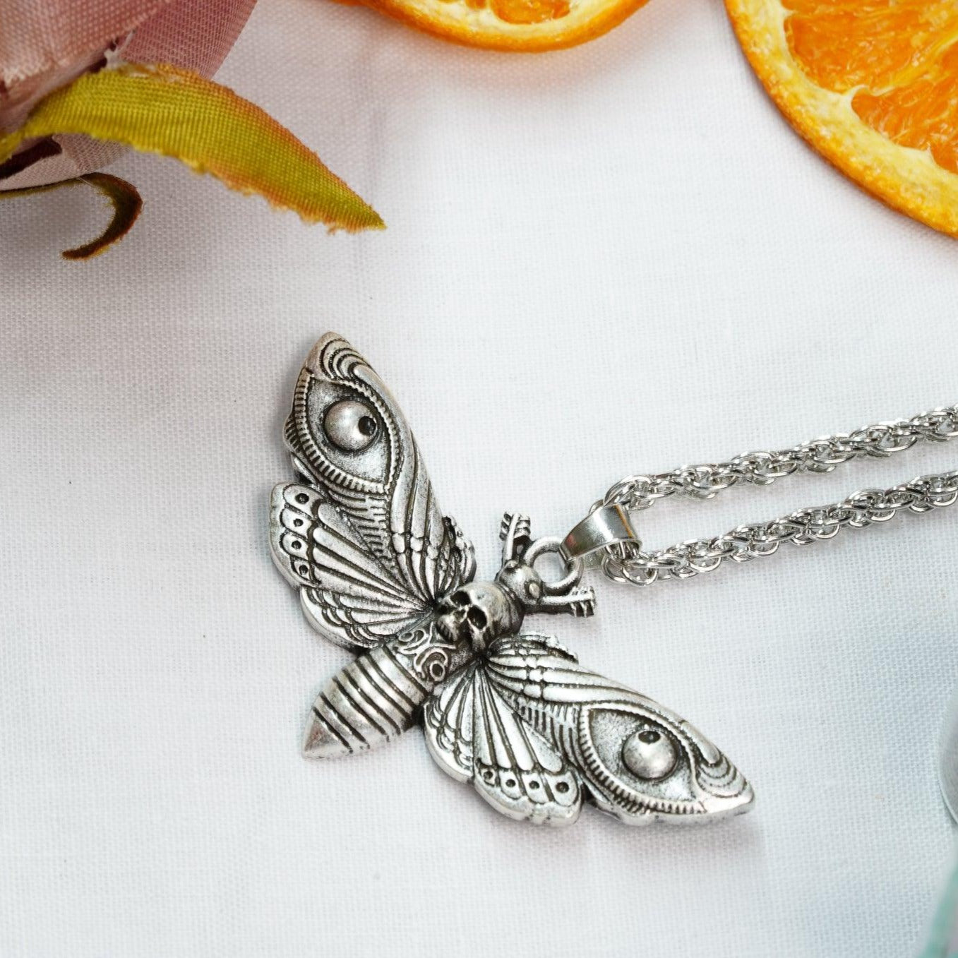 Emperor Moth Necklace - prettywitchyuk