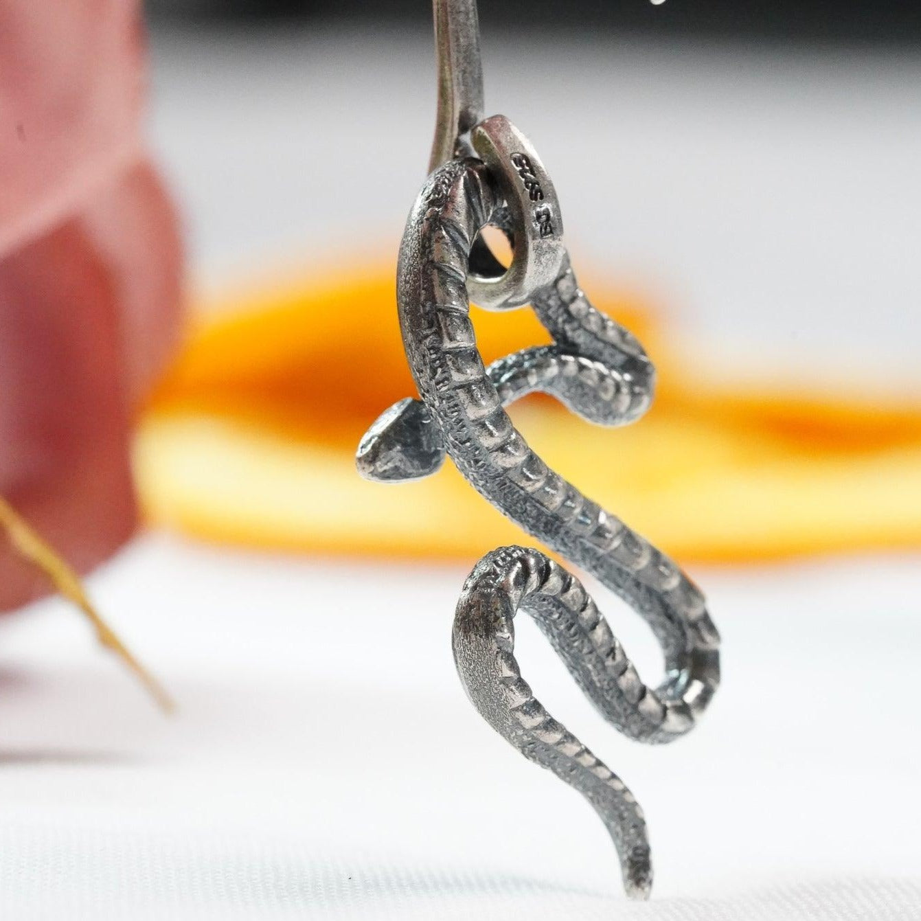 Silver Serpent Earrings - prettywitchyuk