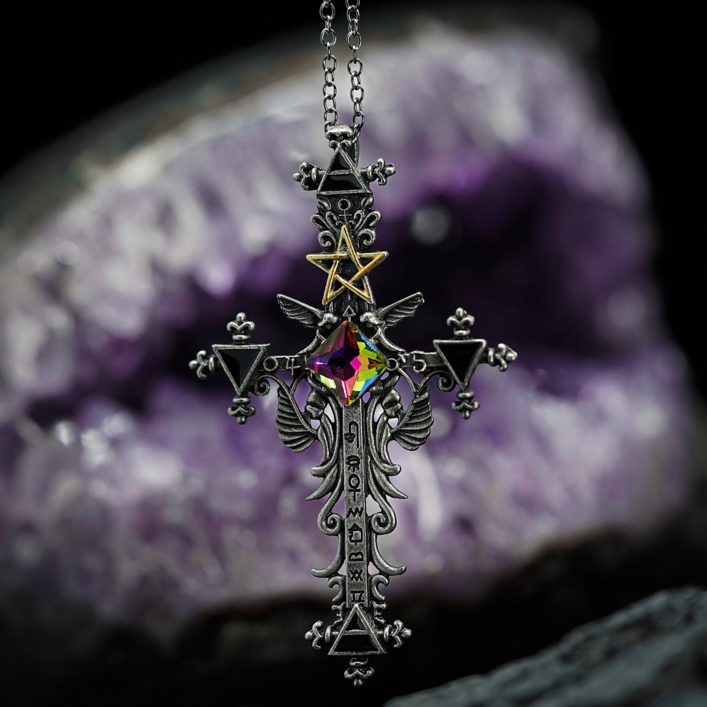 Gothic Crucifix Chain Necklace