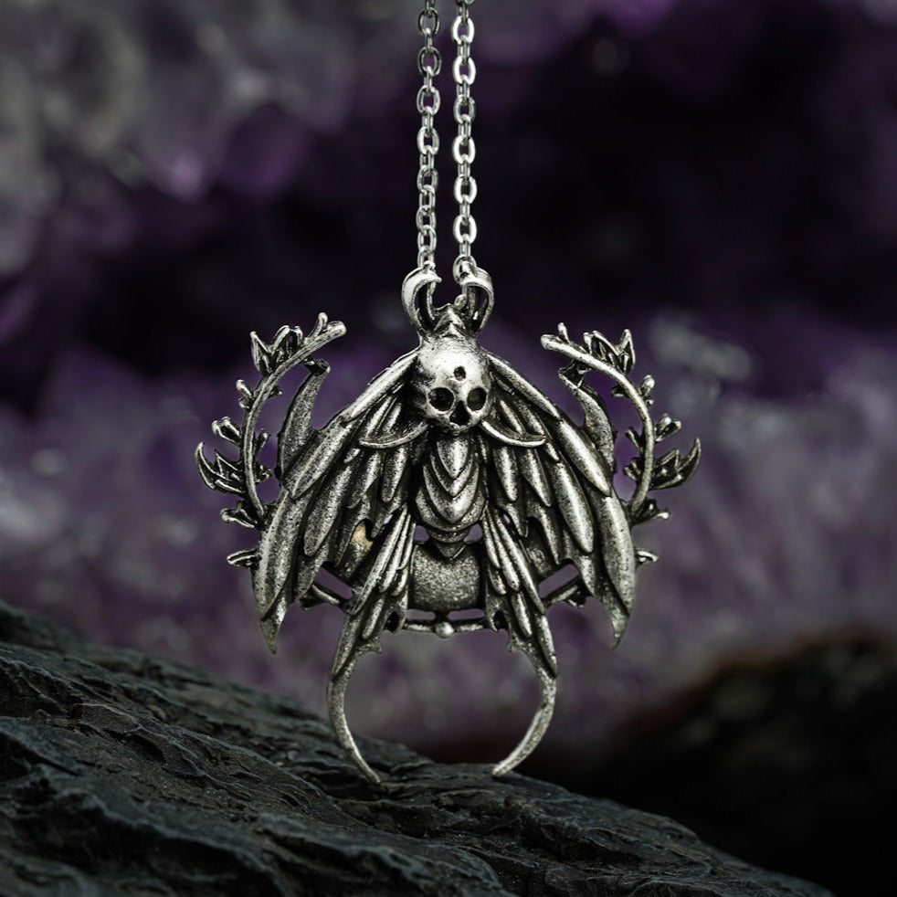Luna Moth Necklace with Labradorite by KristenJarvisART on DeviantArt