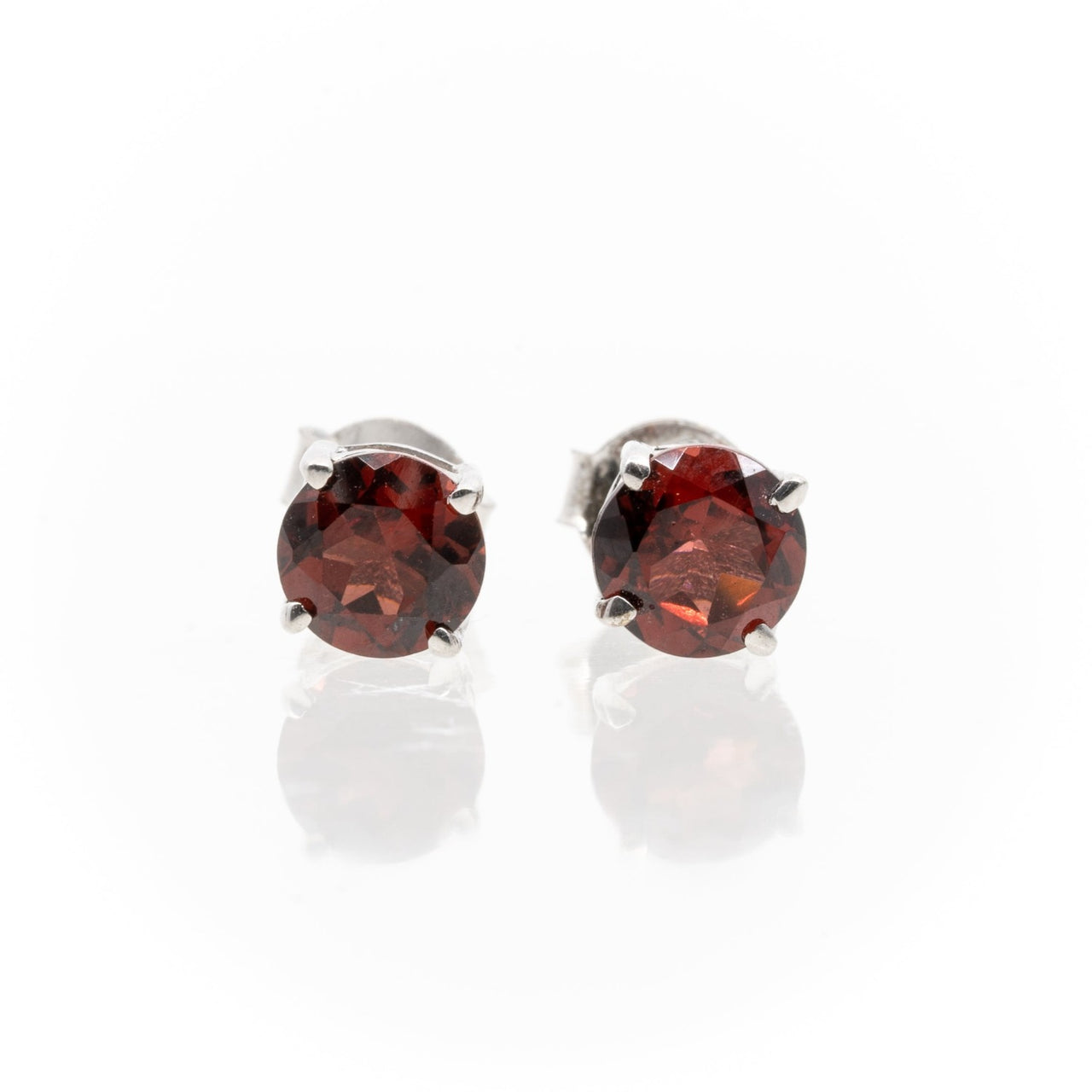 Garnet Stud Earrings