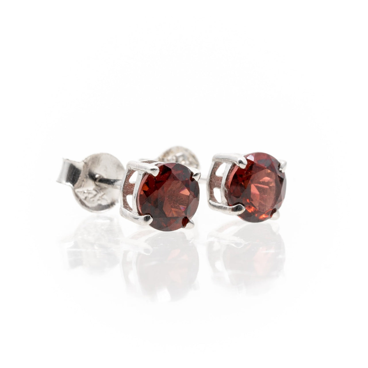 Garnet Stud Earrings