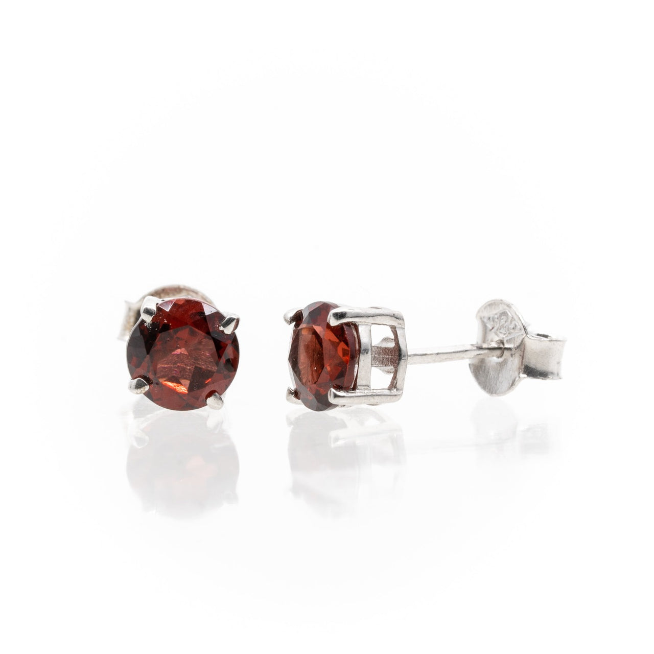 Garnet Stud Earrings