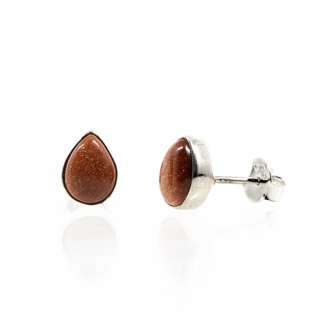 Goldstone Stud Earrings