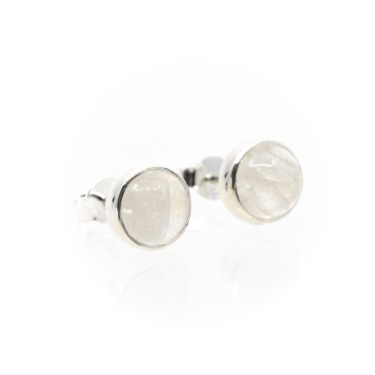 Rainbow Moonstone Stud earrings