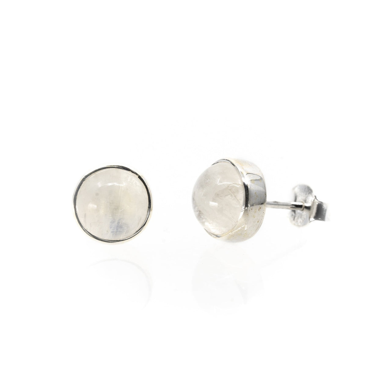 Rainbow Moonstone Stud earrings