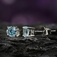 Thumbnail for Aquamarine Stud Earrings