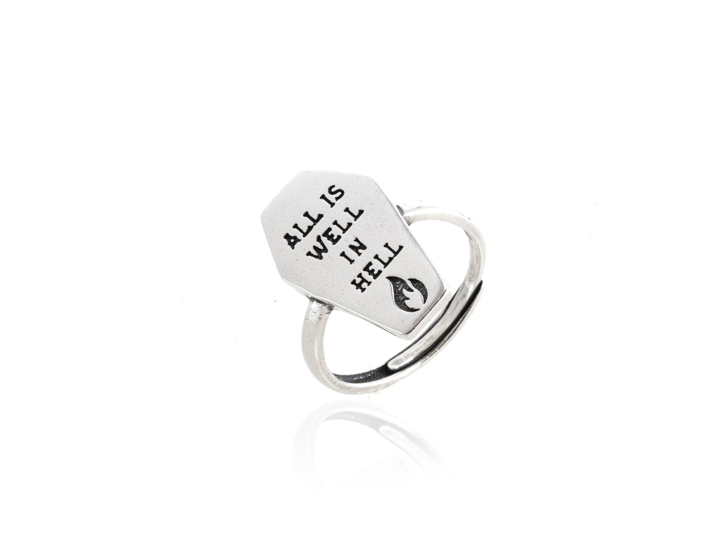 All Is Well Coffin Ring