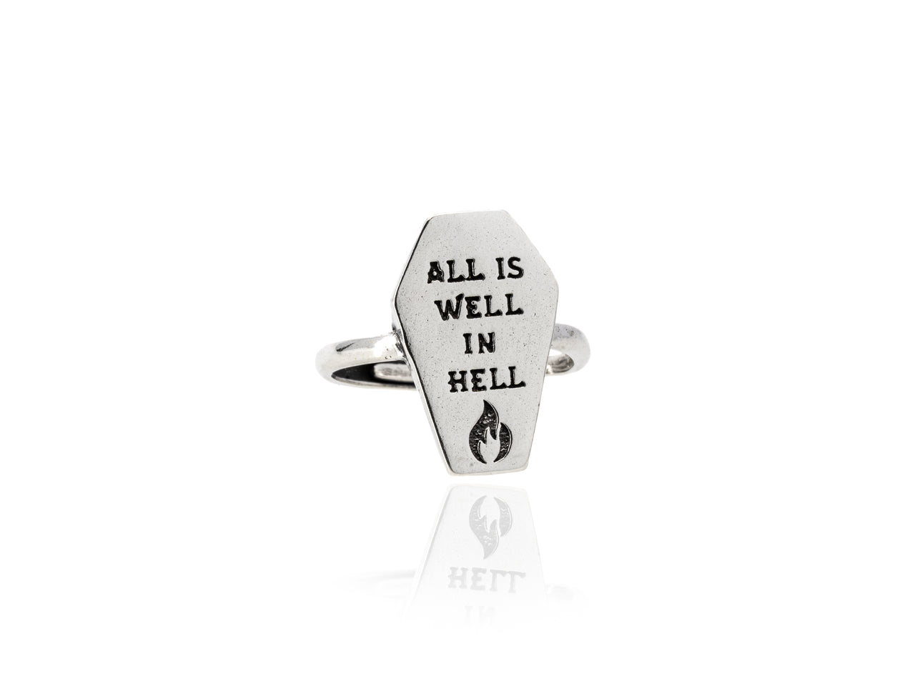 All Is Well Coffin Ring