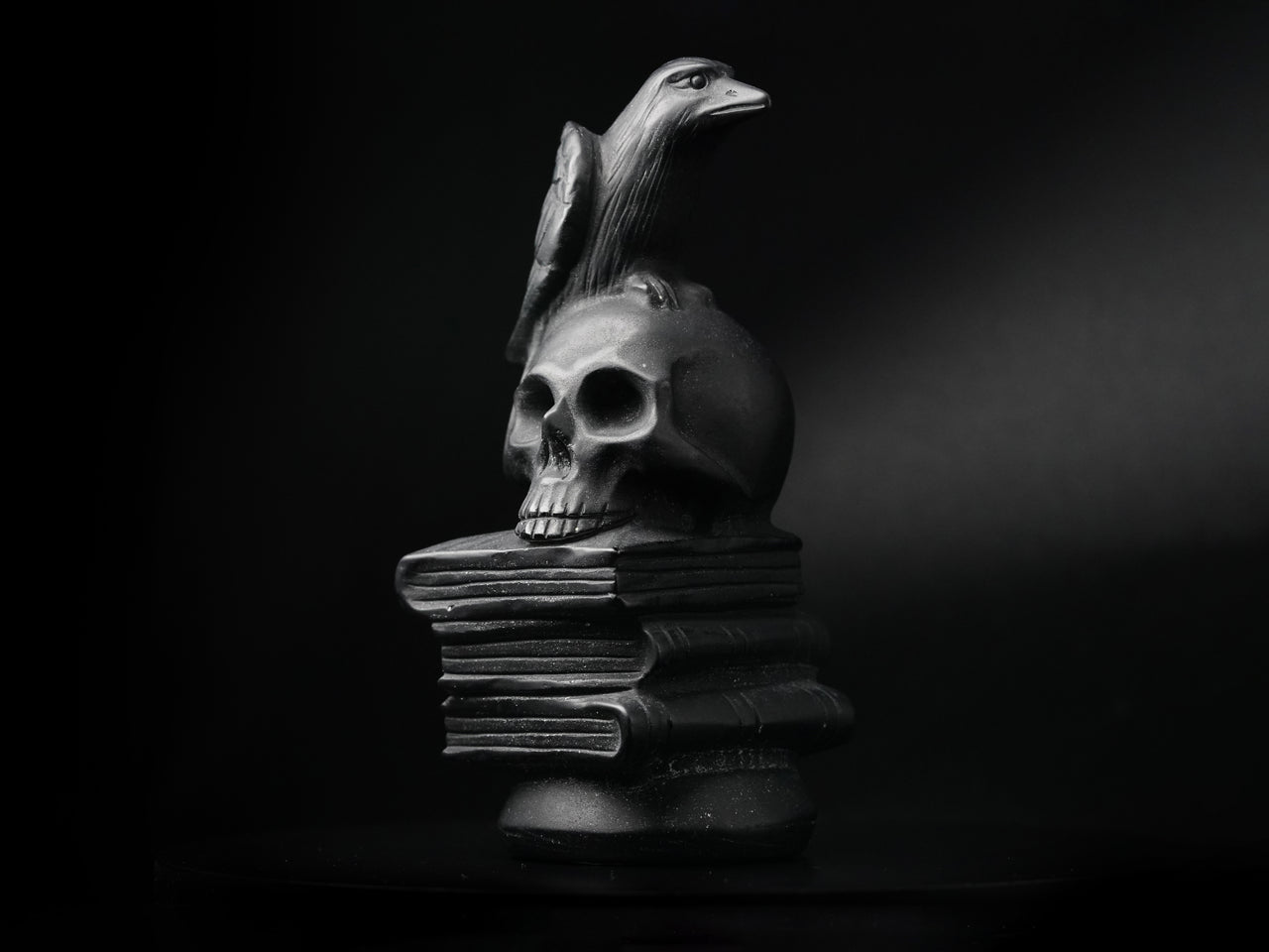 ‘The Raven’ Obsidian Sculpture