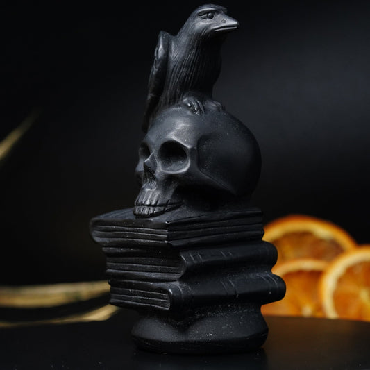 ‘The Raven’ Obsidian Sculpture
